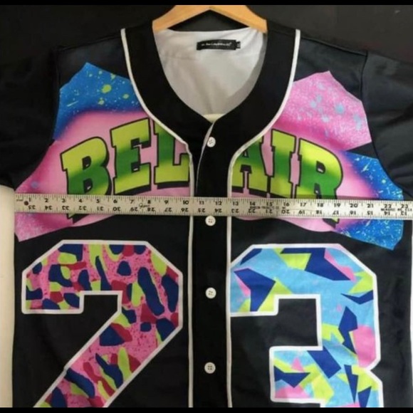 Mr. Bao Long & Miss Go XXL BelAir #23 Baseball Jordan Jersey Shirt EUC - Picture 4 of 4